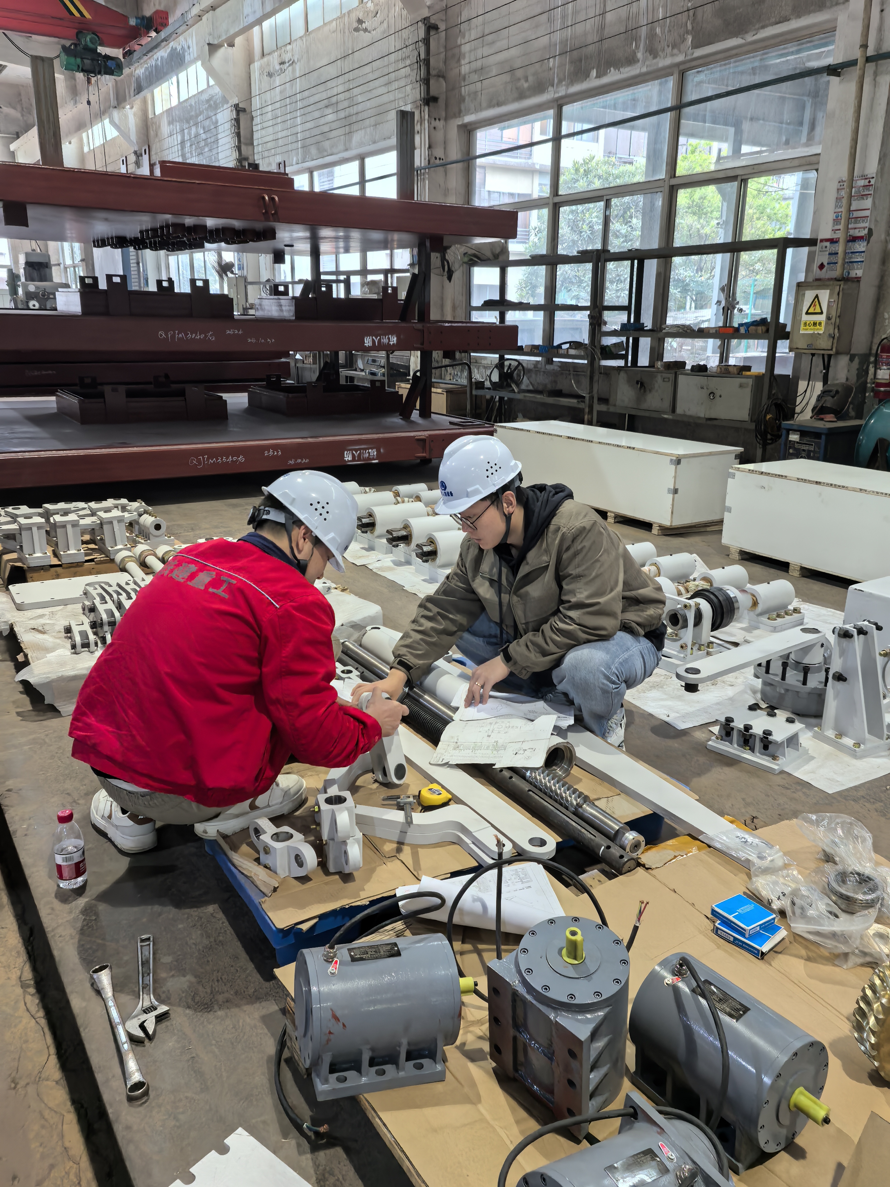 鐵建重工技術團隊赴公司開展質量驗收